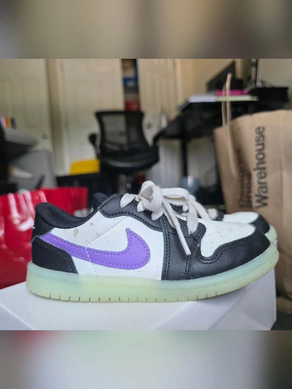 Nike Kids Dunk Low-Top Sneakers - Glow in the Dark - 10K